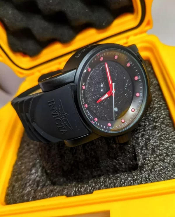 Relógio Invicta Yakuza - preto pulseira Preta - Imagem 2