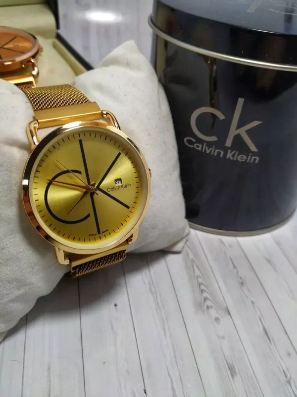 Relógio Calvin Klein Pulseira de aço Dourado - Imagem 2