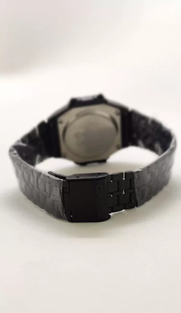 Relógio Casio Vintage global preto unissex feminino a prova dagua - Imagem 5