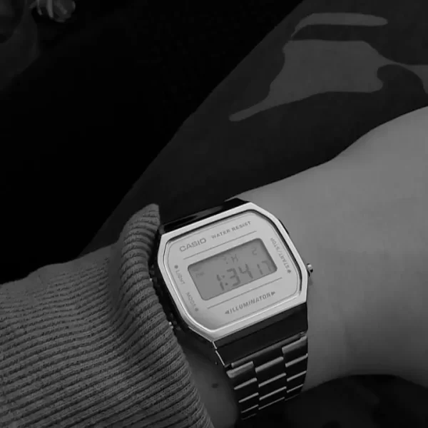 Relógio Casio Vintage Prata linha AAA a prova dagua - Imagem 2