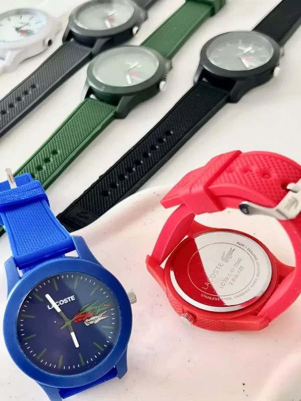 Relogio Lacoste vermelho com caixa a priva dagua - Imagem 3