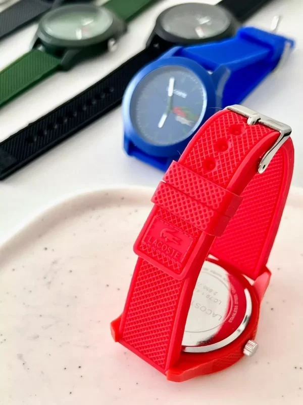 Relogio Lacoste vermelho com caixa a priva dagua - Imagem 4