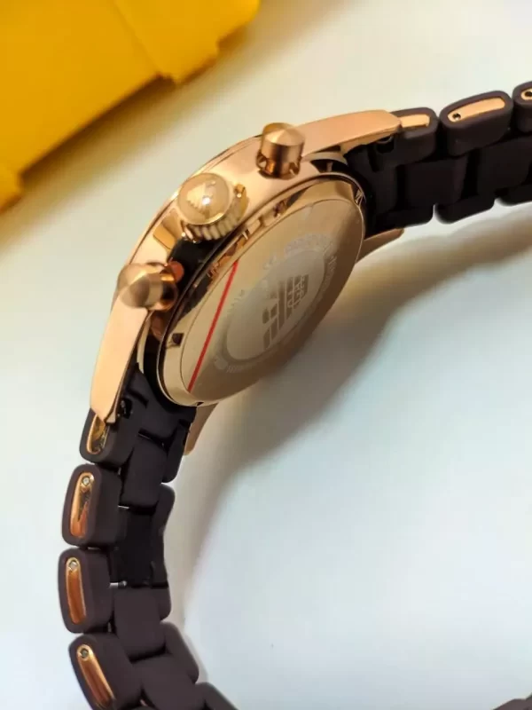 Relógio Emporio Armani Ar5905 Marrom Rose Unissex Linha Luxo- 100% Funcional - Imagem 5