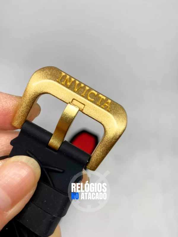 Relógio Invicta Yakuza Dourado Marrom c/caixa - Imagem 2