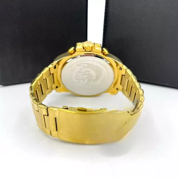 Relógio masculino Diesel 10bar dourado 100% funcional a prova dagua c/caixa - Imagem 5