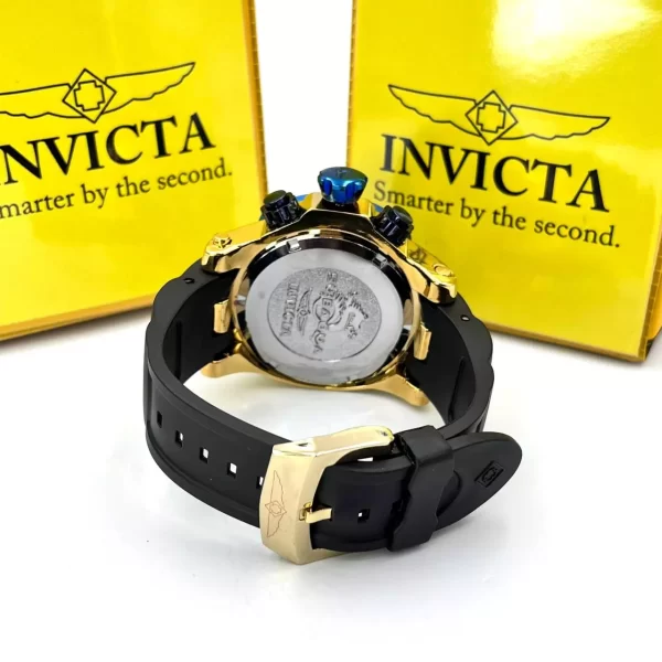 Relógio masculino invicta caveira c/caixa a prova dagua - Imagem 5