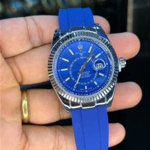 ROLEX - SKY DWELLER AZUL/PRATA