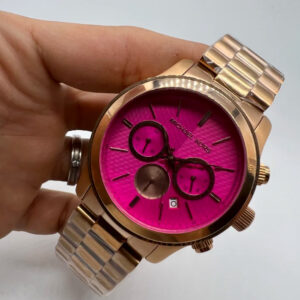 Relógio feminino Kors - Rosé / Fundo Rosa