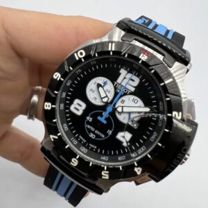 Trace - Pulseira Azul com Fundo Preto